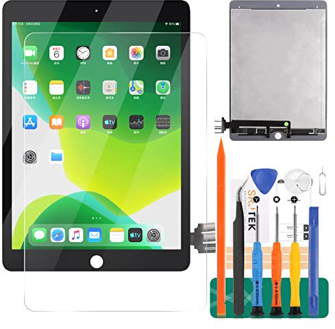 Kit de piezas de reparación de panel de vidrio digitalizador táctil para iPad Pro 9.7 generación 2016 A1673 A1674 A1675 (negro)