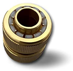 Raccord tuyau vers tuyau laiton | 3/4' (19 mm) vers 3/4' (19 mm) | Griffes plastiques | Clipsable sur tuyaux | Connection de 2 tuyaux ensemble | Adaptateur | Arrosage jardinage | Kibros JRACL1919