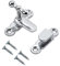TERF® Showcase Type Catch Polished Chrome 40mm Door Turn Catches Cupboard Cabinet Wardrobe Latch Catch Lock Gate Shed Door Rabbit Hutch Thumb Turn Button with Fixing Screw - Pack of 1