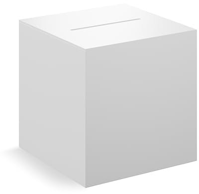 EH Design Spendenbox aus robustem Acryl – 30 x 30 x 30 – Weiße Acrylglas Box – Spendendose für Benefizveranstaltungen, Straßenfeste & Hochzeiten – Made in DE