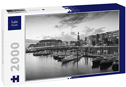 Lais Puzzle Hamburg schwarz weiß 2000 Teile