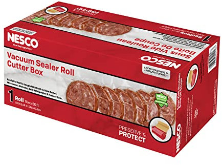 Nesco VS-1150RCB Vacuum Sealer Cutter Box 11 x 50' 11 x 50, Plastic, Clear