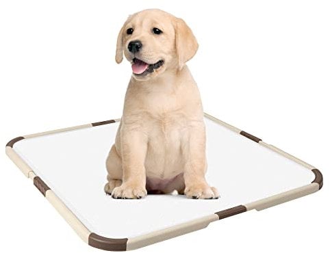pet prime Puppy Pad Holder, Puppy Toilet Portable Tray, Protection Against Pad Leakage Portable Pet Pee Pad Tray for Pet Training, Holds Pad 53 x 53 cms or Larger