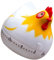 BESTonZON Minuterie de Cuisine Amusante en Plastique Motif Poule à Remonter Forme d'animal de Dessin Animé pour La Pâtisserie Et à La Maison