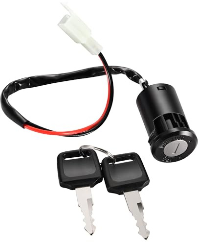 MACHSWON 2 Wire Keys Ignition Switch 2 Position Ignition Starter Switch Replacement for 50cc 70cc 90cc 110cc 125cc 150cc 200cc 250cc Electrical Scooter Go Cart ATV 4 Wheeler Quad