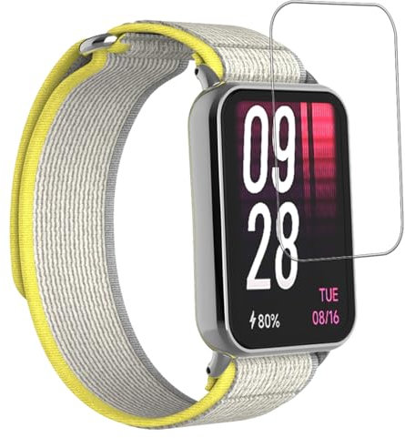 REY Protector de Pantalla para XIAOMI Band 8 Pro, Cristal Vidrio Templado Premium