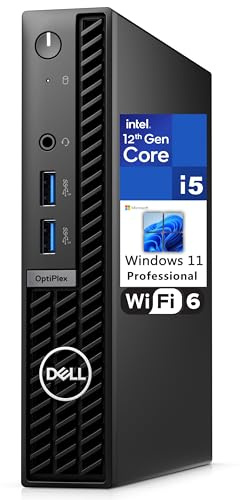 Dell OptiPlex 7000 7010 MFF 1.2L Micro Form Factor Business Desktop Computer, Intel Hexa-Core i5-12500T (Beat i7-11700T), 16GB DDR4 RAM, 512GB PCIe SSD, WiFi 6, Bluetooth, Windows 11 Pro