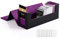 ZLCA MTG Card Deck Box mit Sichtfenster, Kartenaufbewahrungsbox für 600+ Single-Sleeve Karten, Trading Card Case für Commander CCG/TCG/EDH(Black& Purple)