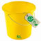 Novaliv Eimer 5L Gelb mit Maßeinteilung - Putzeimer 5 Liter ? 22,5 cm Praktischer Allrounder mit Skala für Haushalt & Garten ideal als Haushaltseimer, Wassereimer, Wischeimer, Bucket