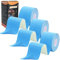 ANAMPION Kinesiotapes (3 Rollen,5cm*5m) Kinesiologie Tape Wasserfestes Kinesio Tape und Sporttape für Sport für Muskeln Schienbeinschienen Knöchel Knie Schulter(Blau)