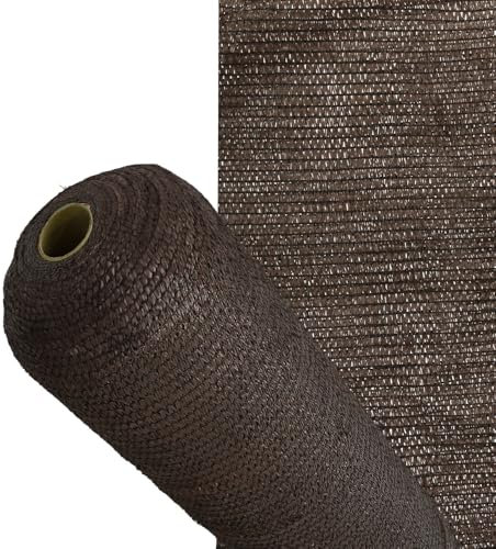 SATURNIA Malla Sombreo Rollo 1,5 x 50 Metros, Reduce Radiación, Protección Jardín y Terraza, Regula Temperatura, Color Marrón