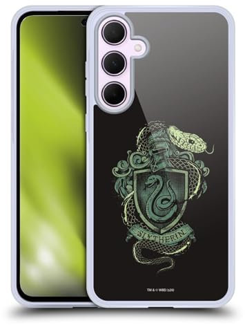 Head Case Designs Offizielle Harry Potter Slytherin Deathly Hallows XIV Gel Handyhülle Hülle [Militärischer Schutzgrad] Kompatibel mit Samsung Galaxy A35 5G
