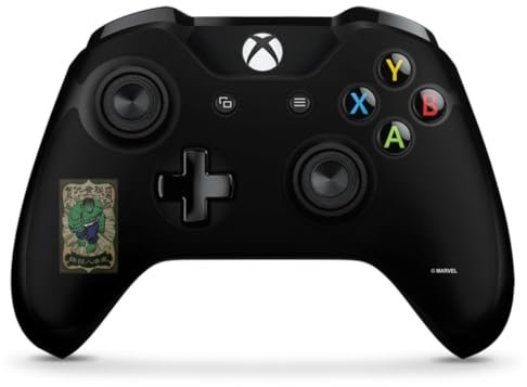 DeinDesign Skin kompatibel mit Microsoft Xbox One X Controller Folie Sticker Marvel Hulk Offizielles Lizenzprodukt