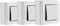 Lot de 3 interrupteurs en saillie Bel Vue - argent - Zenitech