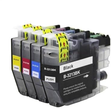 eRgDFS Kompatibel mit Ink Patrone LC3211 LC3213 DCP-J772DW DCP-J774DW MFC-J890DW MFC-J895DW Inkjet-Drucker(1SET)