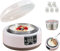 Máquina de yogur probiótico, 36 horas con control de temperatura y tiempo ajustables, máquina automática de yogur de 1.2 L con pantalla LCD y tarros de vidrio para yogur griego casero (con 5 tazas)