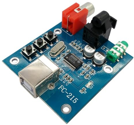 Tragbare PCM2704 USB-Soundkarte, dekodiertes Board, Laufwerk-Modul, dekodiertes Board für PC, Laptop, HiFi-Verstärker