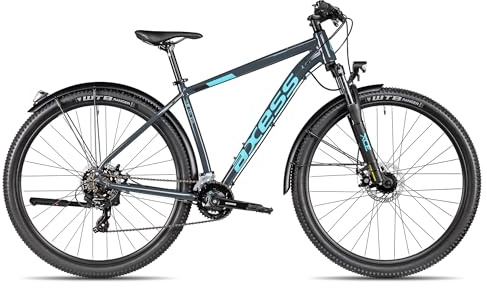 Axess Sandee ATB | straßentaugliches Herren-Mountainbike | MTB-Hardtail | 14-Gang Schaltung | Mechanische Scheibenbremsen