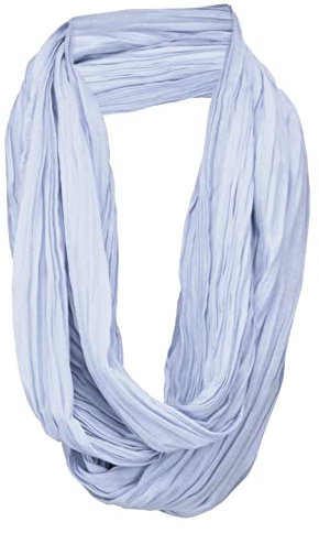 TigerTie Loop Schal in blau hellblau einfarbig Uni - Schlauchschal Rundschal