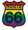 Patch Aufnäher Aufbügler Route 66
