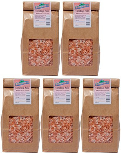 Himalaya-Salz aus Pakistan, Granulat, Mühlensalz Ursalz 5,0 kg ( 5x 1kg)