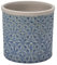 Burgon & Ball Porto Indoor Glazed Ceramic Plant Pot, Small, Dark Blue