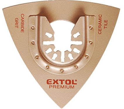 EXTOL PREMIUM Dreieck-Raspel, 78 mm, Karbid, Hartmetall