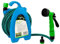 Green Blade 1x Green 10m Mini Hose with Spray Gun - Garden Watering Wall Tap Water Pipe Long Flexible Retractable Hosepipe Reel Nozzle Set