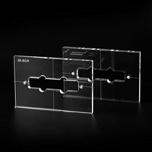 Musiclily Pro CNC Accurate Acryl Pickup Routing Vorlagen Set für Standard Jazz Bass Hals-Tonabnehmer und Steg-Tonabnehmer