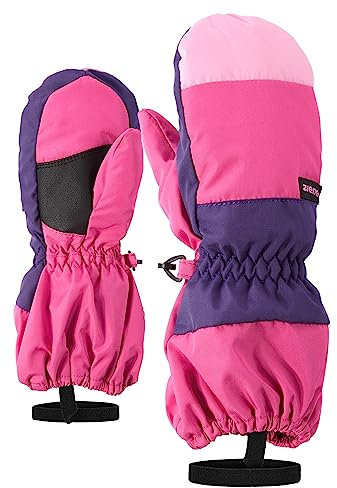 Ziener Unisex – Babys LIWI Skihandschuhe für Kinder, pop pink, 86cm