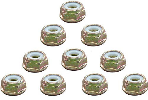 AISEN 10x Mutter Linksgewinde M10 x 1,25 für Rasentrimmer Freischneider Motorsense Messer Fadenkopf