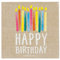 Talking Tables Birthday Party Paper Napkins 33 cm, 20 Stück, Kraft, Mittel, braun