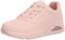 Skechers Uno Calci Gelidi, Scarpe da ginnastica Donna, Rivestimento In Tessuto Durabuck Rosa, 36 EU