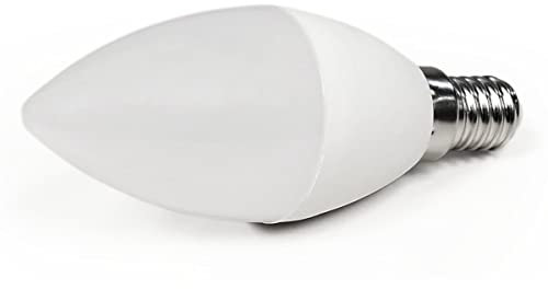 LUNIVERS Dimmbar LED Kerze 7W E14, Flimmerfrei IC-Driver, kaltweiß 6500K