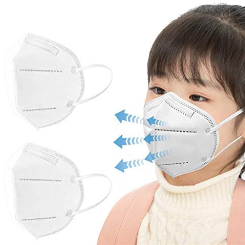 NGcat 10/50/100 Stück Kinder_5 Lagige Schutz_Maske,5 Lagige Mund und Nasenschutz, Staubdicht Mund-Nasen Bedeckung Atmungsaktiv Stoff Bandana Halstuch Schals Mund-Nasen-Schutz mit Nasenclip