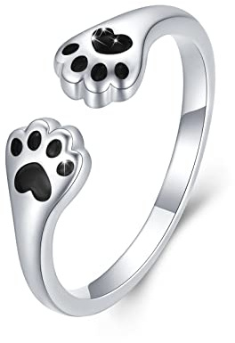 Pfoten Ohrringe 925 Sterling Silber Creolen Kinder Katze Pfote Ohrringe