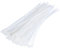 Collier rapide blanc lot de 100 colliers 200 x 4,6 mm