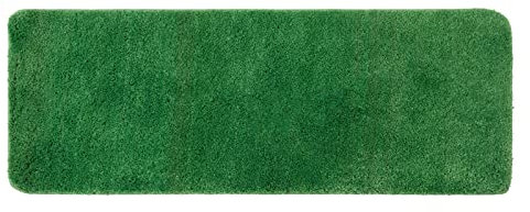 MIULEE Teppich Badematte Badezimmerteppich rutschfest Waschbar Badteppich Bettvorleger Badvorleger Saugfähige Duschvorleger Fussmatte für Wohnzimmer Schlafzimmer Badezimmer 45x120 cm Grasgrün