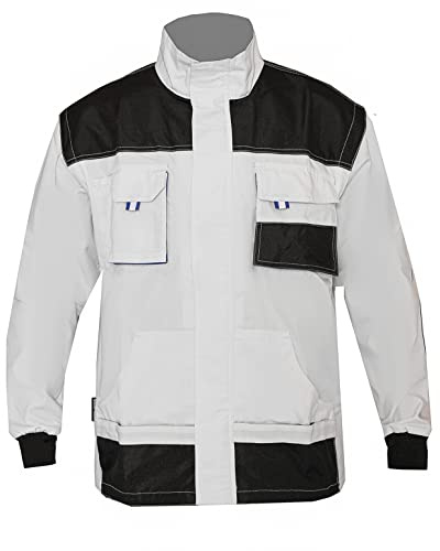 WORK IDEA Herren-Arbeitsjacke mit mehreren Taschen, strapazierfähigem Canvas