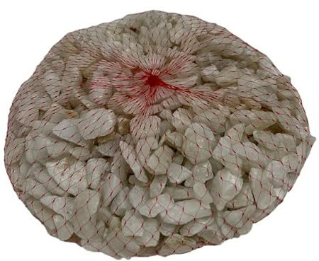 Écailles de marbre blanc pur Grèce galets galets 1KG Gravier Naturel d'aquarium, Décoratif, grains blancs grossiers (1)