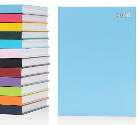 Jahresplaner 2024, A4, A5, Tages- und Wochenansicht, fester Einband (A5-Seite pro Tag, Himmel)