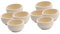 HOMSFOU 8 pcs Blank Wooden Staining Hand for Mini Making Toys Playthings Office Hand-Carved Supplies Crafts DIY Unpainted Miniature Bowls Home Dishes Container Cups Painting Unfinished