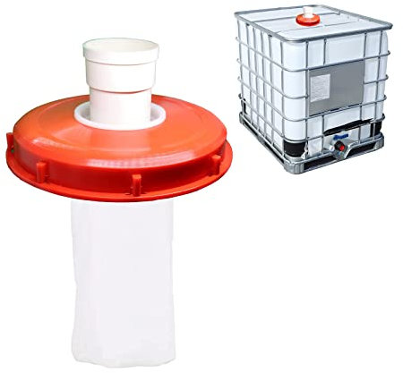 WOOLUCK Filtre À Couvercle IBC, Accessoires De Réservoir IBC Couvercle De Filtre en Nylon 245mm, Accessoires de Réservoir d'eau IBC avec Filtre en Nylon Lavable, pour Réservoir À Eau De Pluie IBC