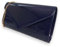 fi9 Handtasche aus Lackleder, für Braut, Hochzeit, Abend, Party, Clutch, marineblau, medium
