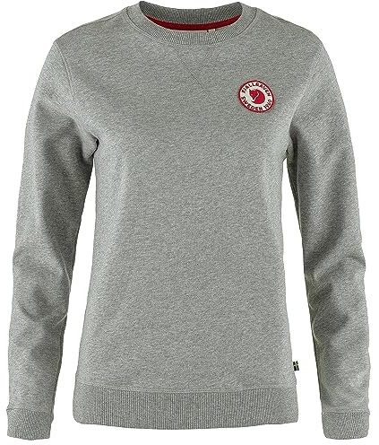 Fjällräven Damen 1960 Logo Badge Sweater, Grey/Melange, M