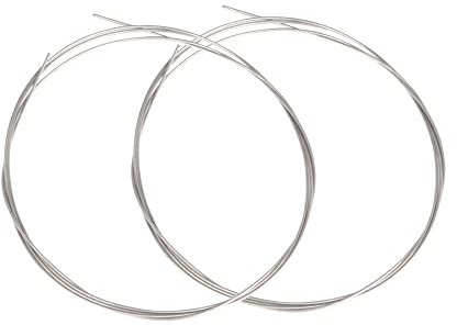 Bstinay 2PCS 1m 13# Steel Piano Music Wire for Replacement of Broken Strings Dia 0.775mm Silver