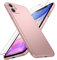 Natiiozie Ultra Dünn Handyhülle für iPhone 11 Hülle PP Case mit 2 Stück Panzerfolie, Slim Leicht Hartschale mit Voll Kameraschutz Kratzfeste Matt Hülle für iPhone 11 Schutzhülle - Roségold