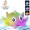 Lekwaiin Badewannenspielzeug Baby Badespielzeug, LED Oktopus Wasserspielzeug Induction Automatischer Wasserstrahl Spielzeug Geschenk für Baby Kinder ab 1 2 3 Jahre
