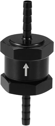 Hihaha Kraftstoff-Rückschlagventil Einweg/Inneres Rückschlagventil für Kraftstoff Benzin Diesel/Robust 0,16 4mm OD / 1 Stück Schwarz