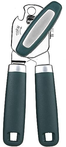 Can Opener,Professional 3-In-1 Multifunctional Manual Can Openers Bottle Opener,Kitchen Durable Stainless Steel Heavy Duty Can Opener Smooth Edge for Kitchen Seniors Friendly
